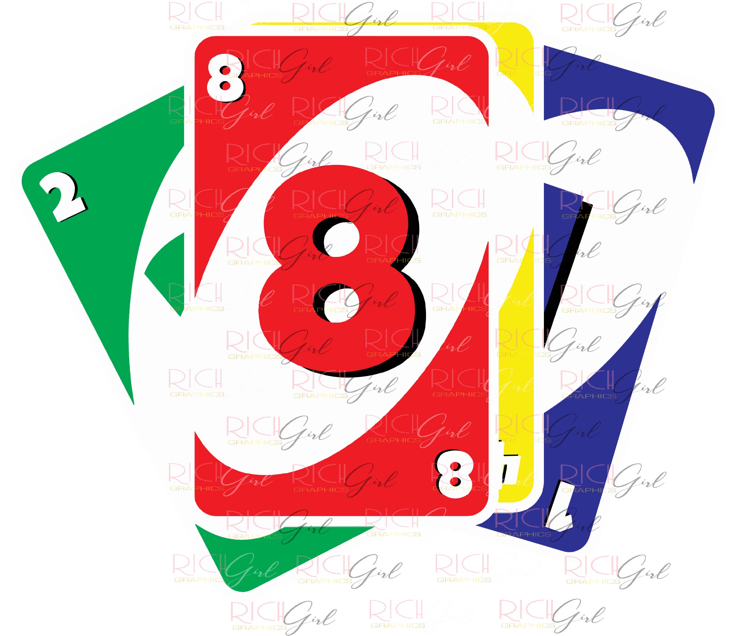 Uno Cutout Props - RED CARDS