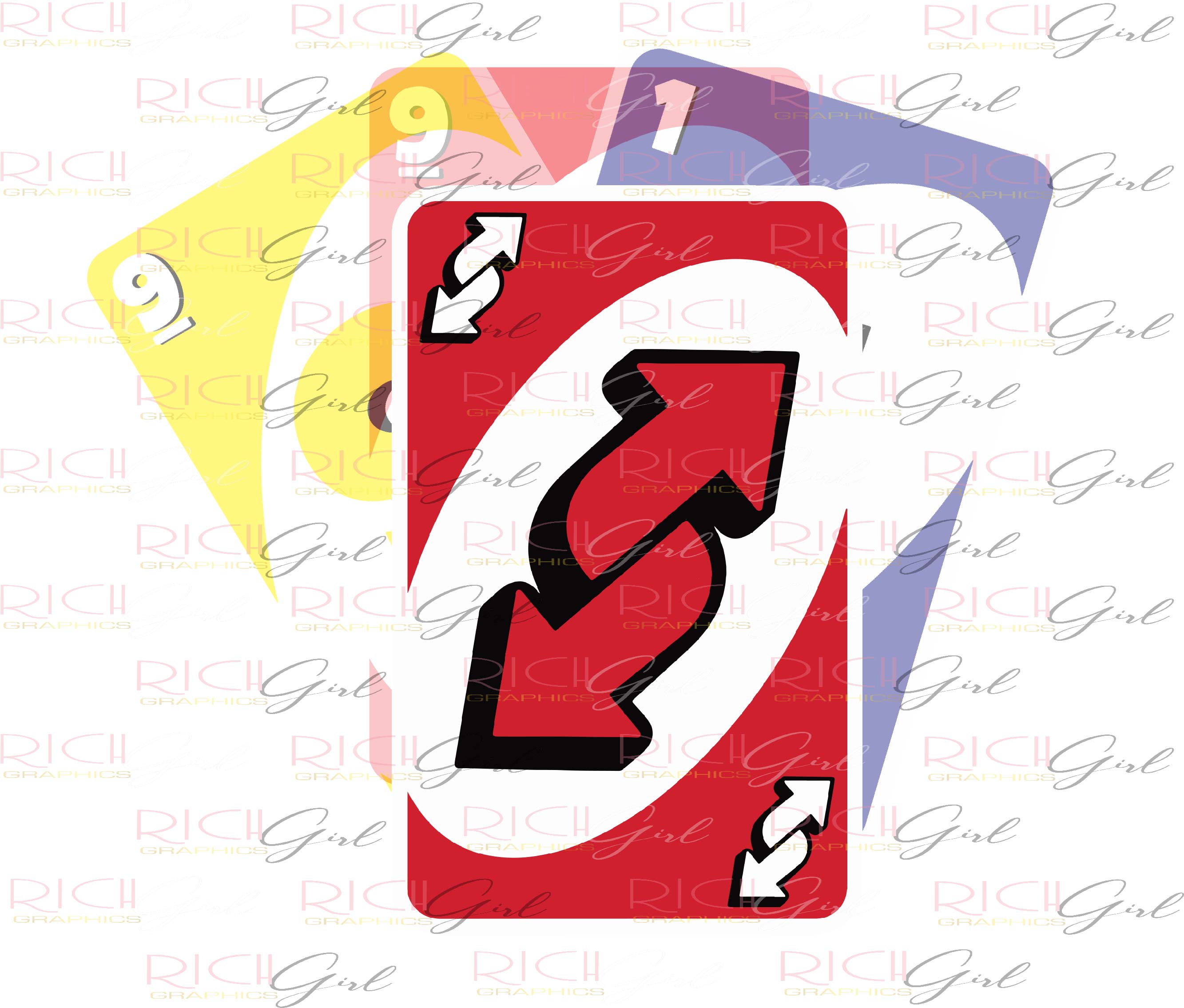Uno Cutout Props - WILD CARDS