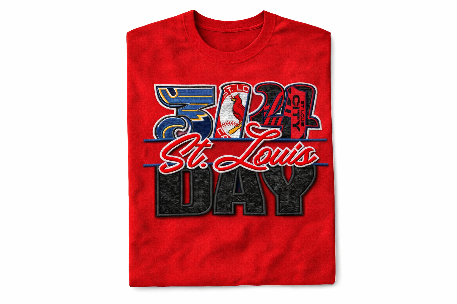 RED STL 314 Shirt | 314 Day Anniversary Special |  1st Anniversary Special