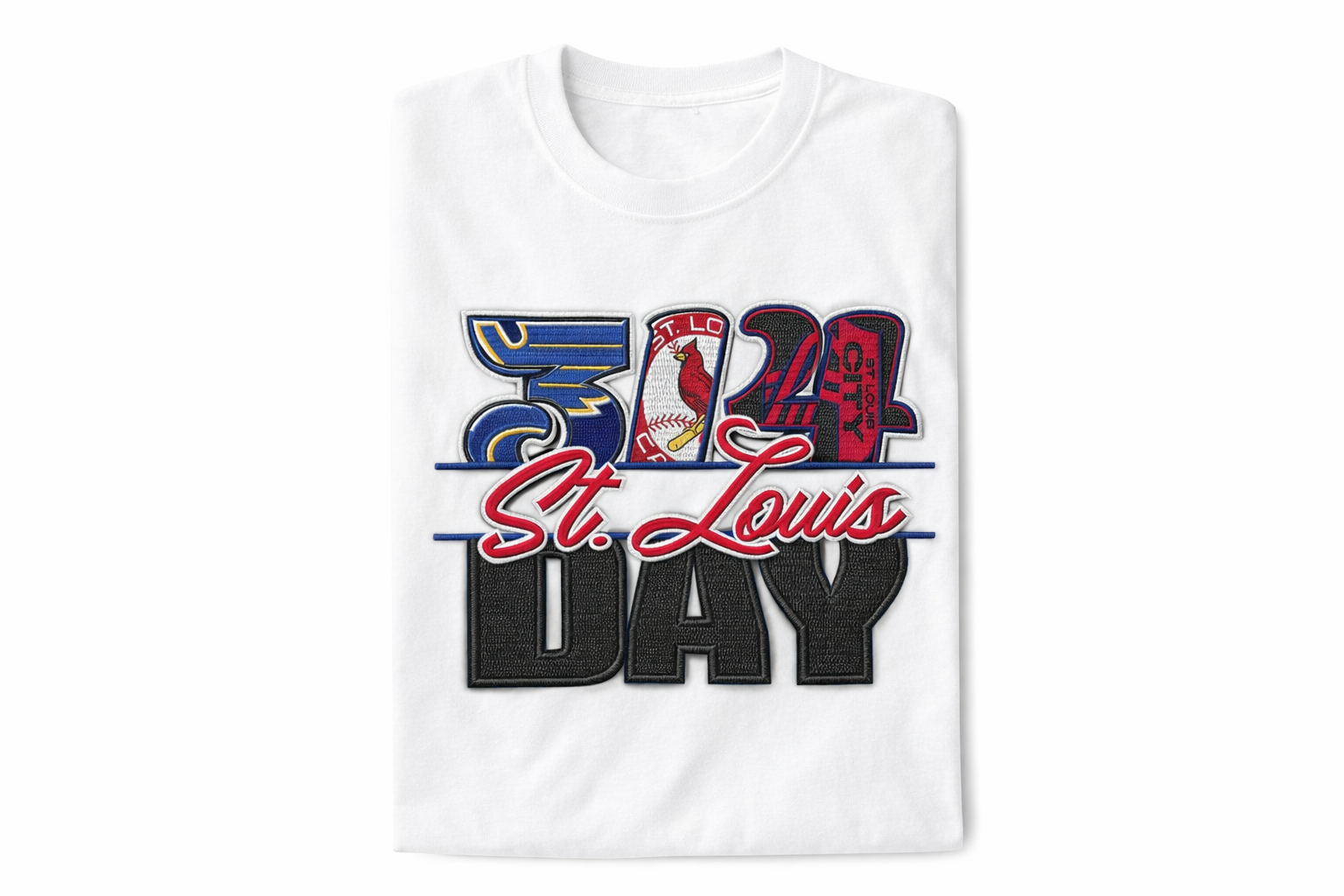 WHITE STL 314 Shirt | 314 Day Anniversary Special |  1st Anniversary Special