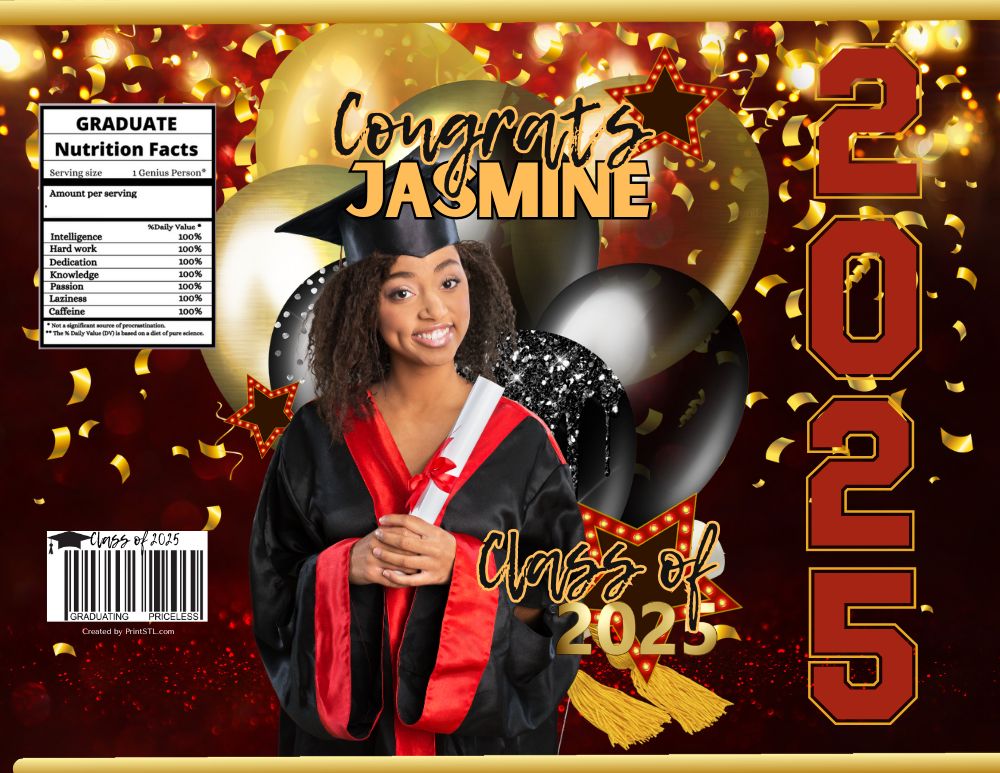 Reach for the Stars” Custom Graduation Chip Bags – Personalized Party Favors