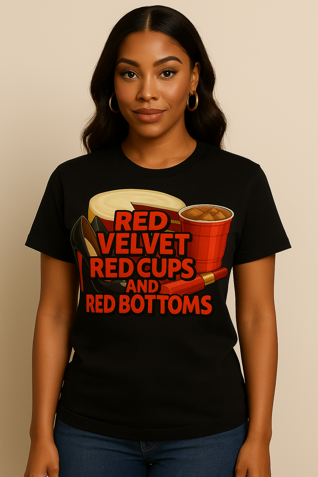 Red Velvet, Red Cups & Red Bottoms Sweatshirt / Hoodie / Tee