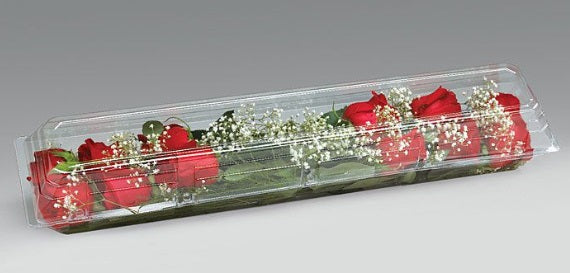 💘 Valentine’s Day Dozen Red Roses – Luxury Clear Box Arrangement | St. Louis Delivery Available