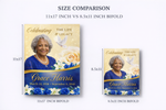 Funeral Program Bifold | Custom Obituary Program | 8.5"x11" and 11"x17" | Celebration of Life Program