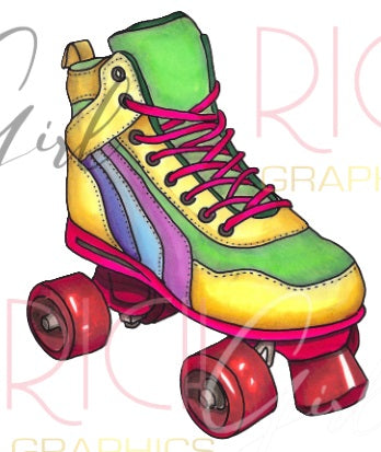 Roller Skates Cutout Props