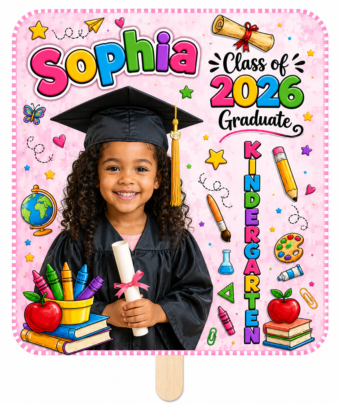 Smarty Pants Graduation Fan | Custom Colors Available | Sets of 5