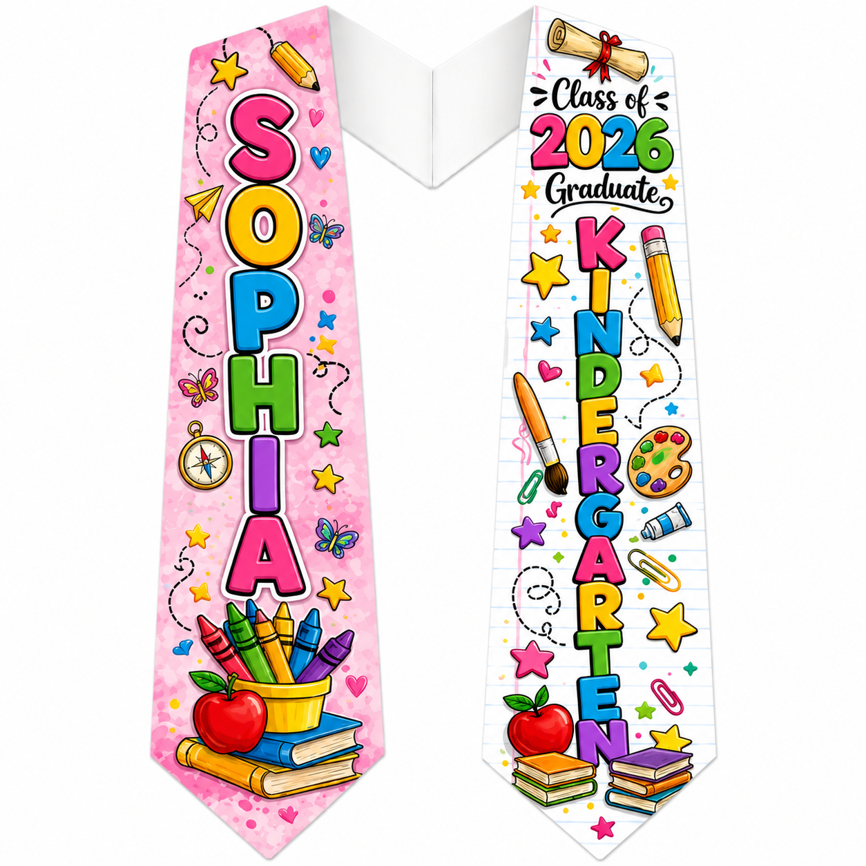 Smarty Pants Graduation Stole | Custom Photo Graduation Stole | Any Grade Level