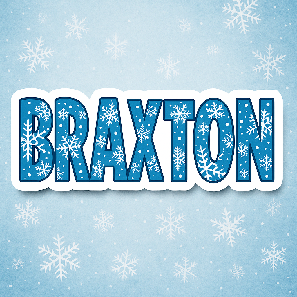 Personalized Christmas Name Stickers – 3-Inch Custom Printed Holiday Labels (Free Shipping)