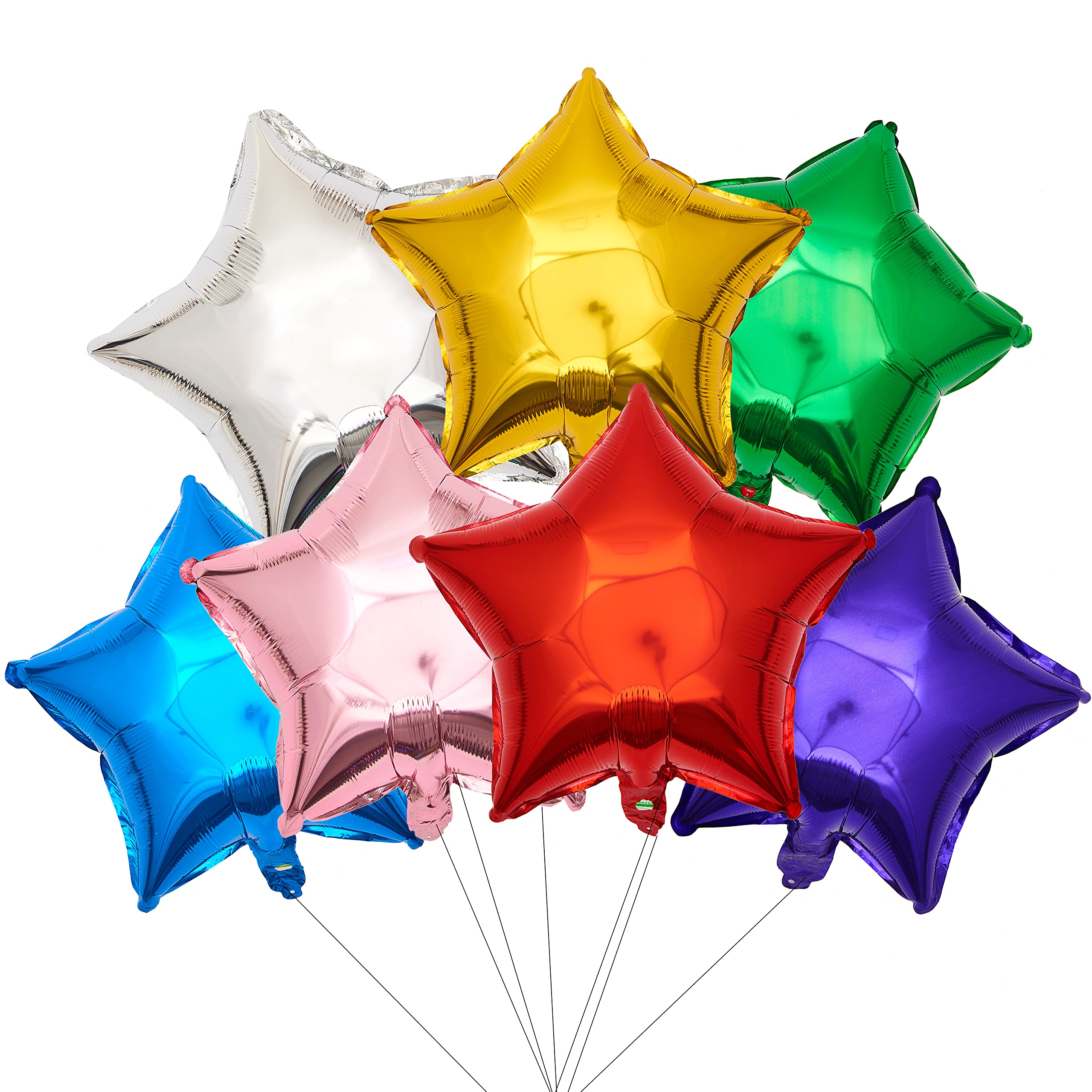 Star Mylar Balloons – Helium Filled Foil Balloons for Parties & Celebrations