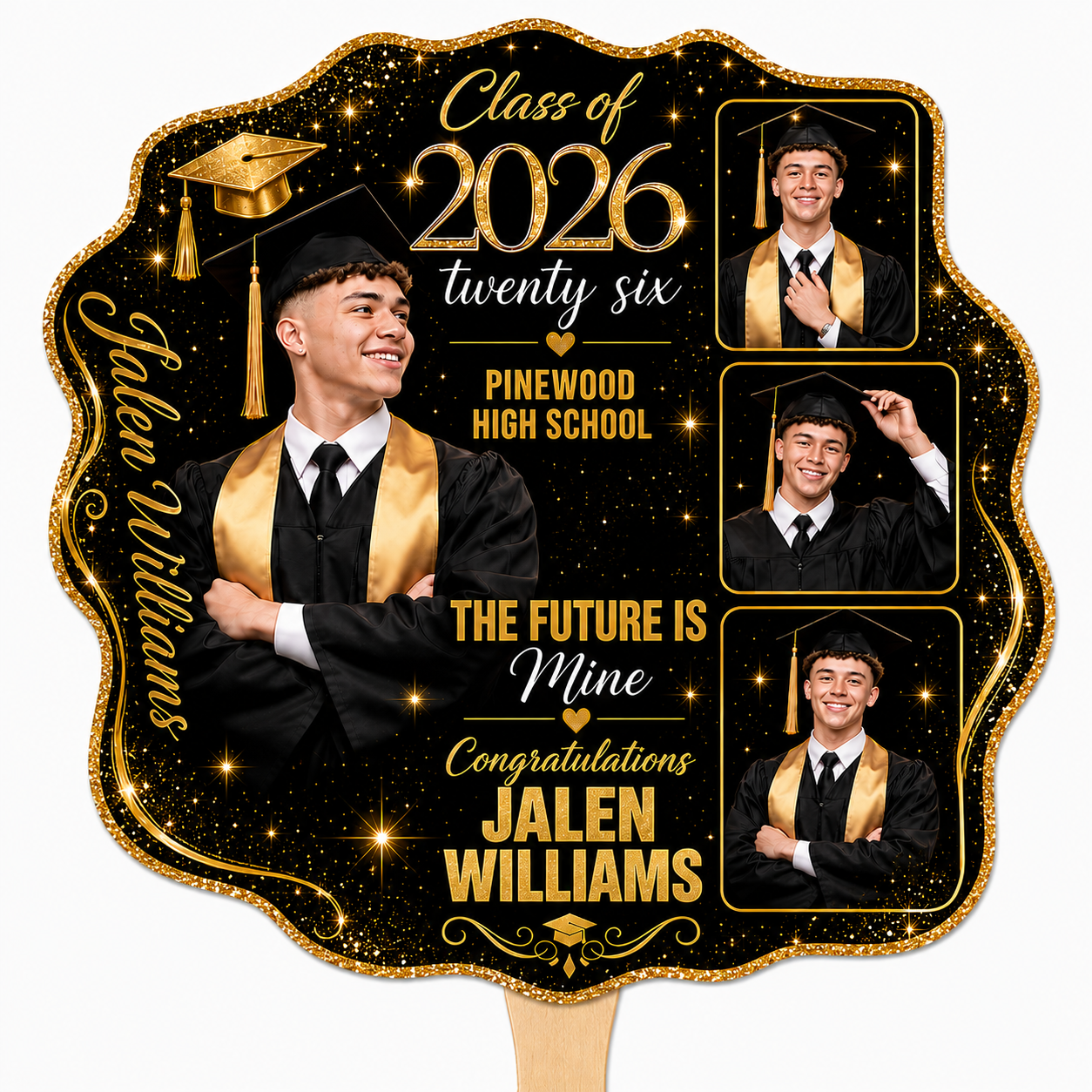 The Future Is Mine Graduation Fan | Custom Colors Available | Sets of 5