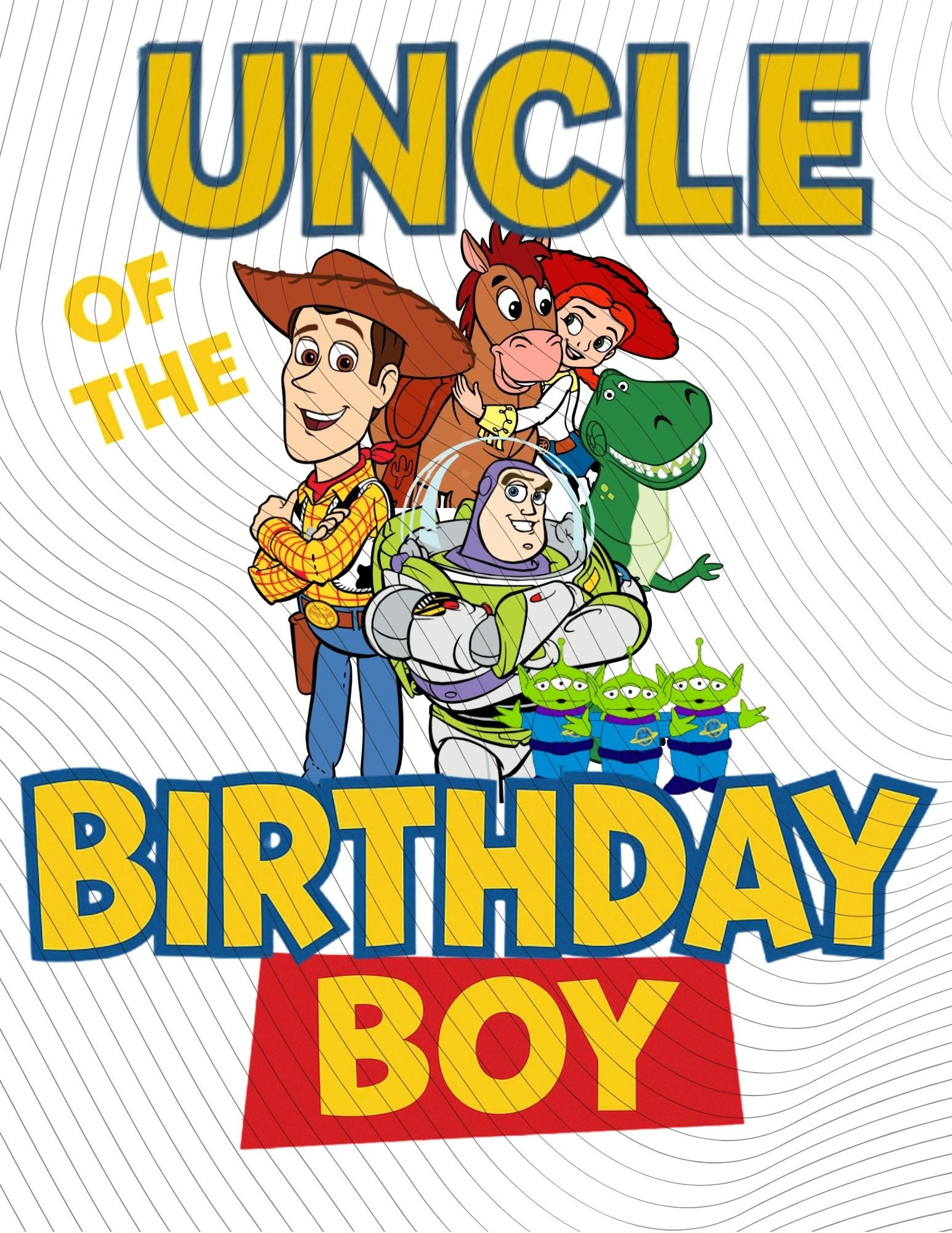 Woody and Friends Birthday Crew Shirt – Mommy, Daddy, Brother, Sister, Aunt, Uncle, Grandma, Grandpa | Printed DTF Transfer or Digital Download