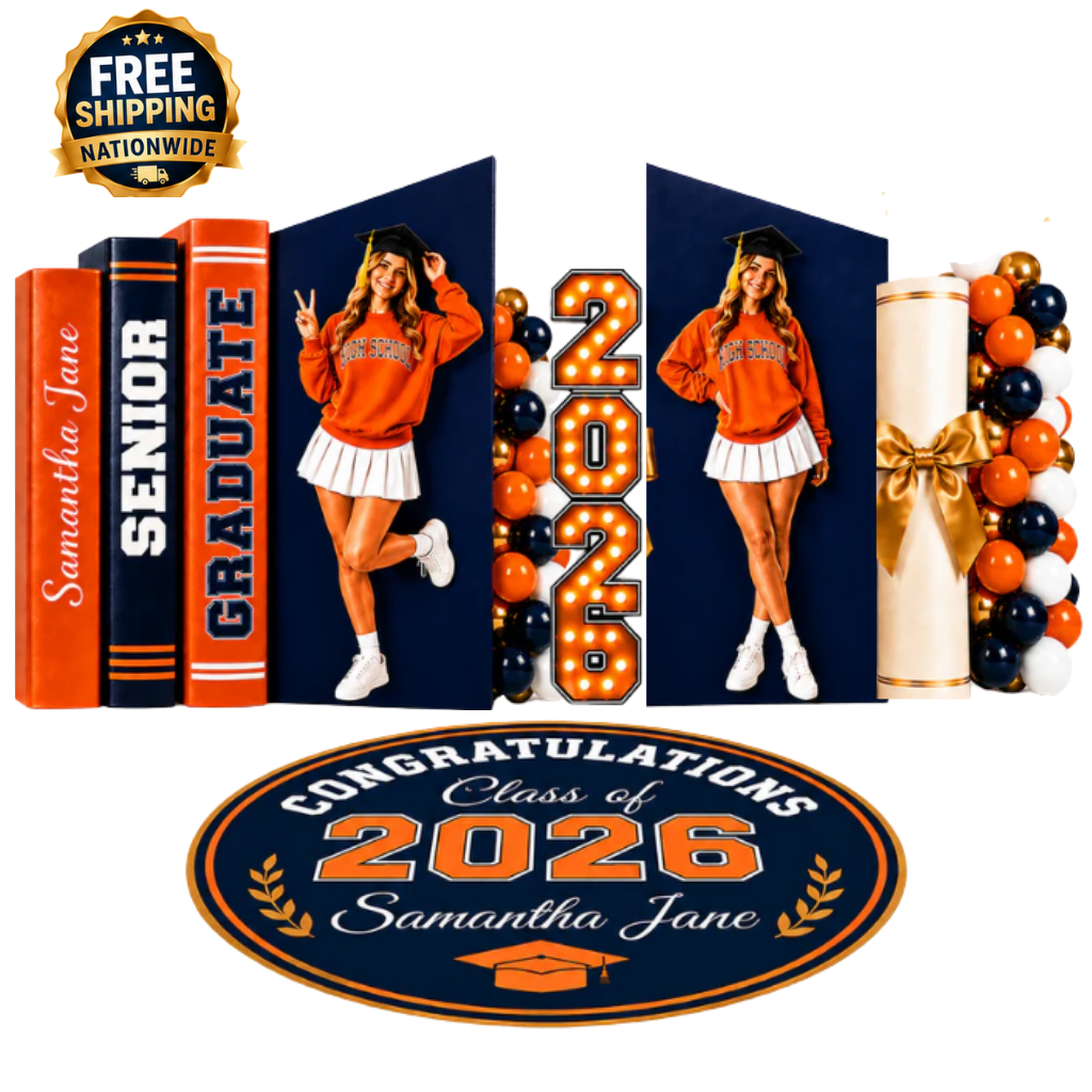 Varsity Graduation Panel Decor Set | DIAMOND PACKAGE 💎| Any Color Combo