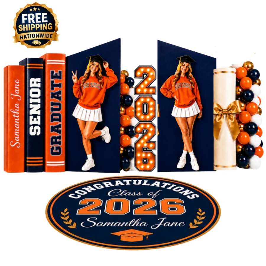 Varsity Graduation Panel Decor Set | DIAMOND PACKAGE 💎| Any Color Combo