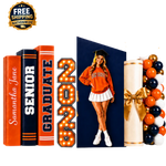 Varsity Graduation Panel Decor Set | GOLD PACKAGE | Any Color Combo