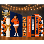 Varsity Graduation Panel Decor Set | GOLD PACKAGE | Any Color Combo