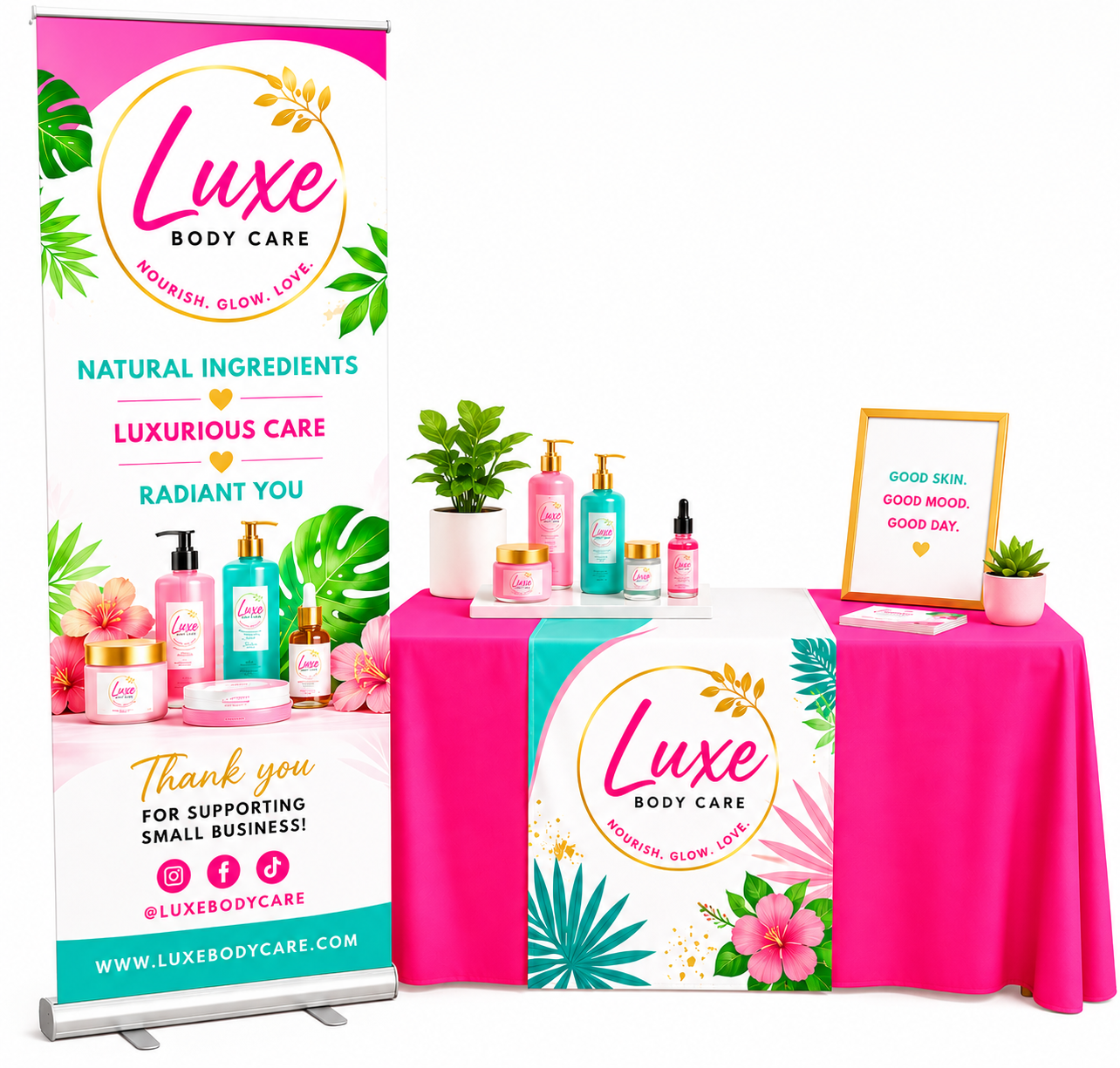Vendor Event Package - Basic | Custom Designed | Pop-Up Shop & Vendor Booth Bundle