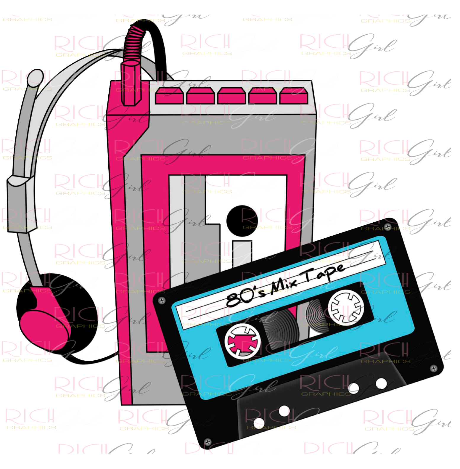 Totally 1980s Cutout Props – Retro Party Decor in Multiple Sizes