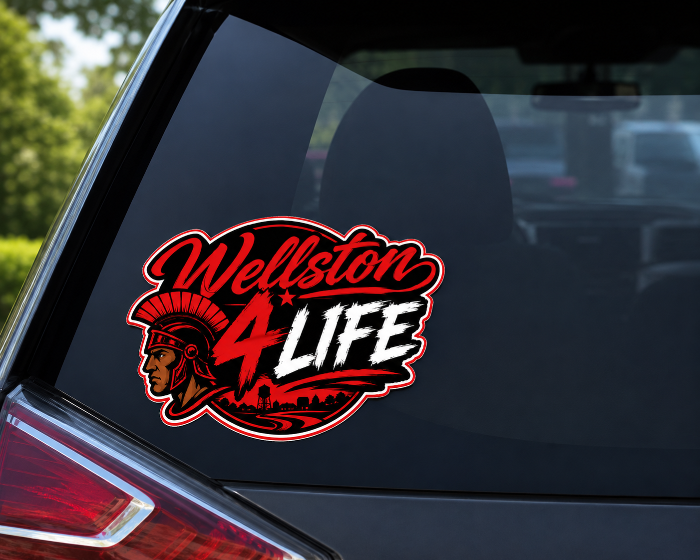 Wellston 4 Life Car Sticker | 6" x 4" Waterproof Vinyl Decal | Wellston Pride Window Sticker | Alumni Gift