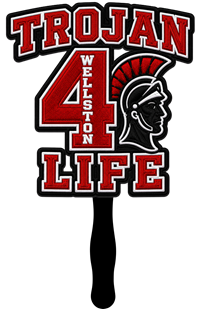 Wellston Trojans 4 Life Hand Fan | Alumni & Reunion Fan
