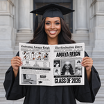 Graduation Newspaper – Personalized Graduation Announcement & Photo Prop