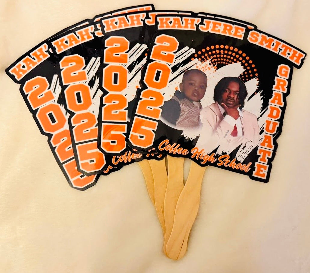 Custom Graduation Fans – Personalized Handheld Photo Fans
