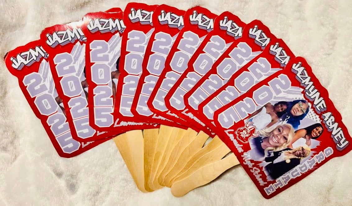 Custom Graduation Fans – Personalized Handheld Photo Fans