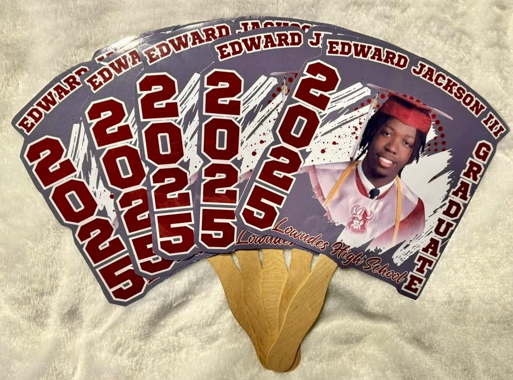 Custom Graduation Fans – Personalized Handheld Photo Fans