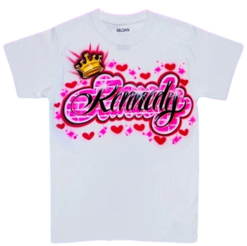 Custom Airbrushed Name T-Shirts