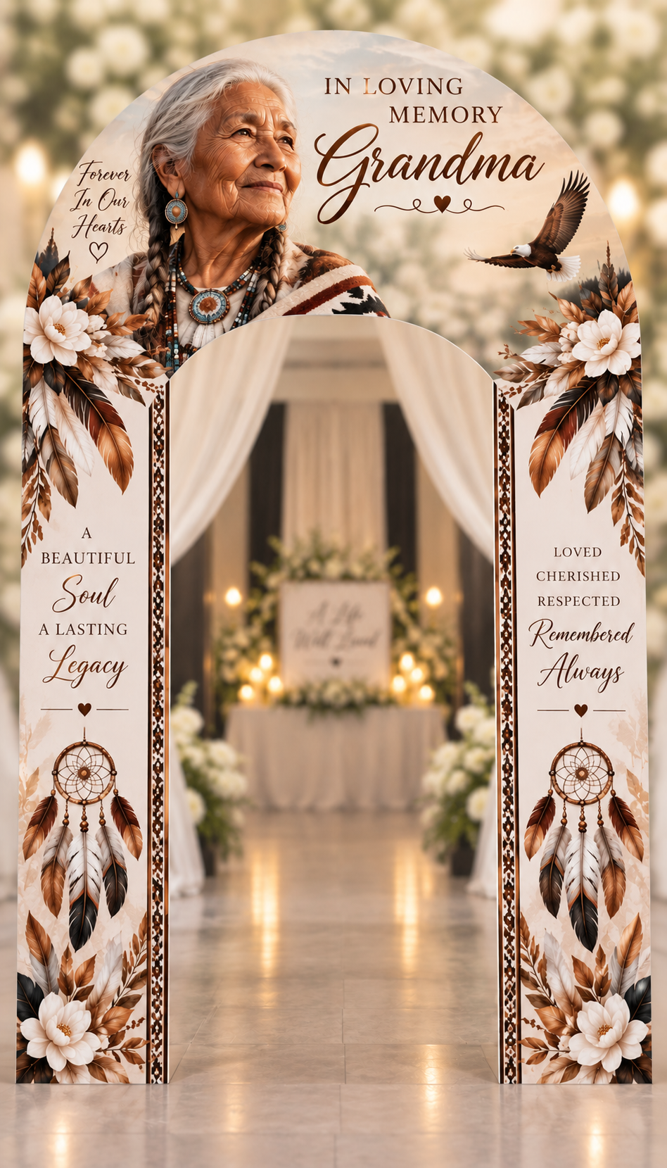 Celebration of Life Memorial Archway | Custom Funeral Entryway