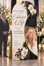 7FT Celebration of Life Photo Board – Custom Memorial Display