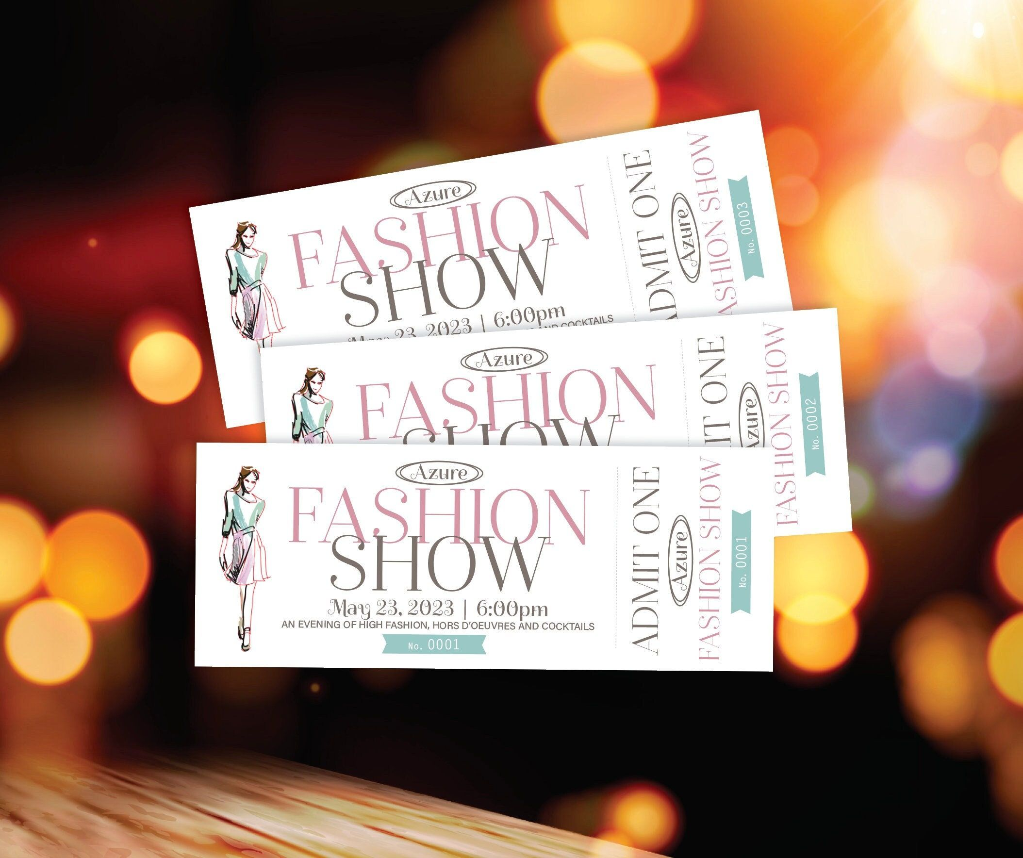 Custom Event Tickets – 2" x 6" | Single or Double Sided