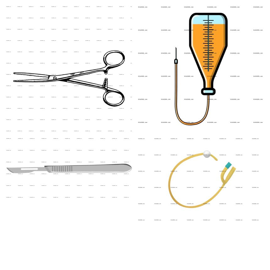 Medical Equipment Clipart – Choose Your Item (SVG + PNG)