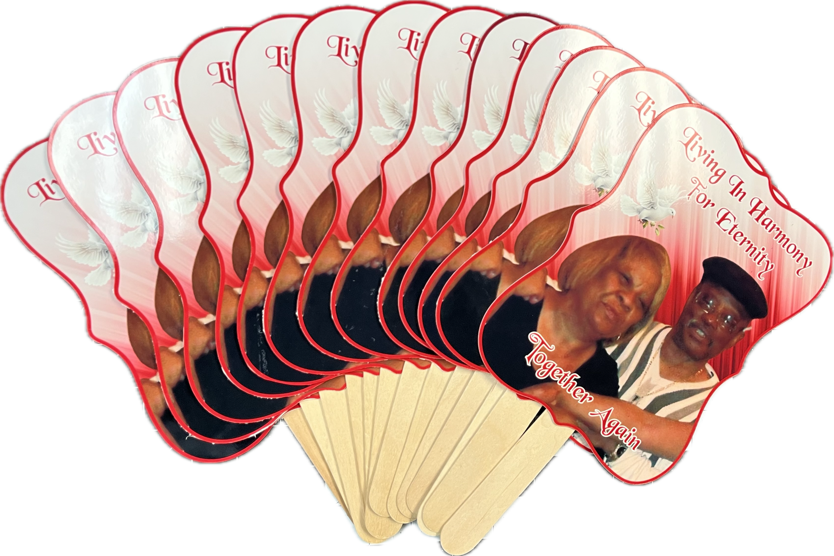 Custom Memorial Hand Fans