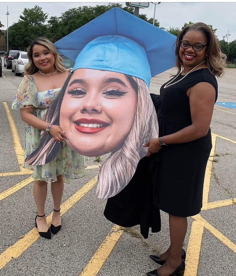 Giant Graduation Head Cutout – 47 Inch Custom Big Head Sign