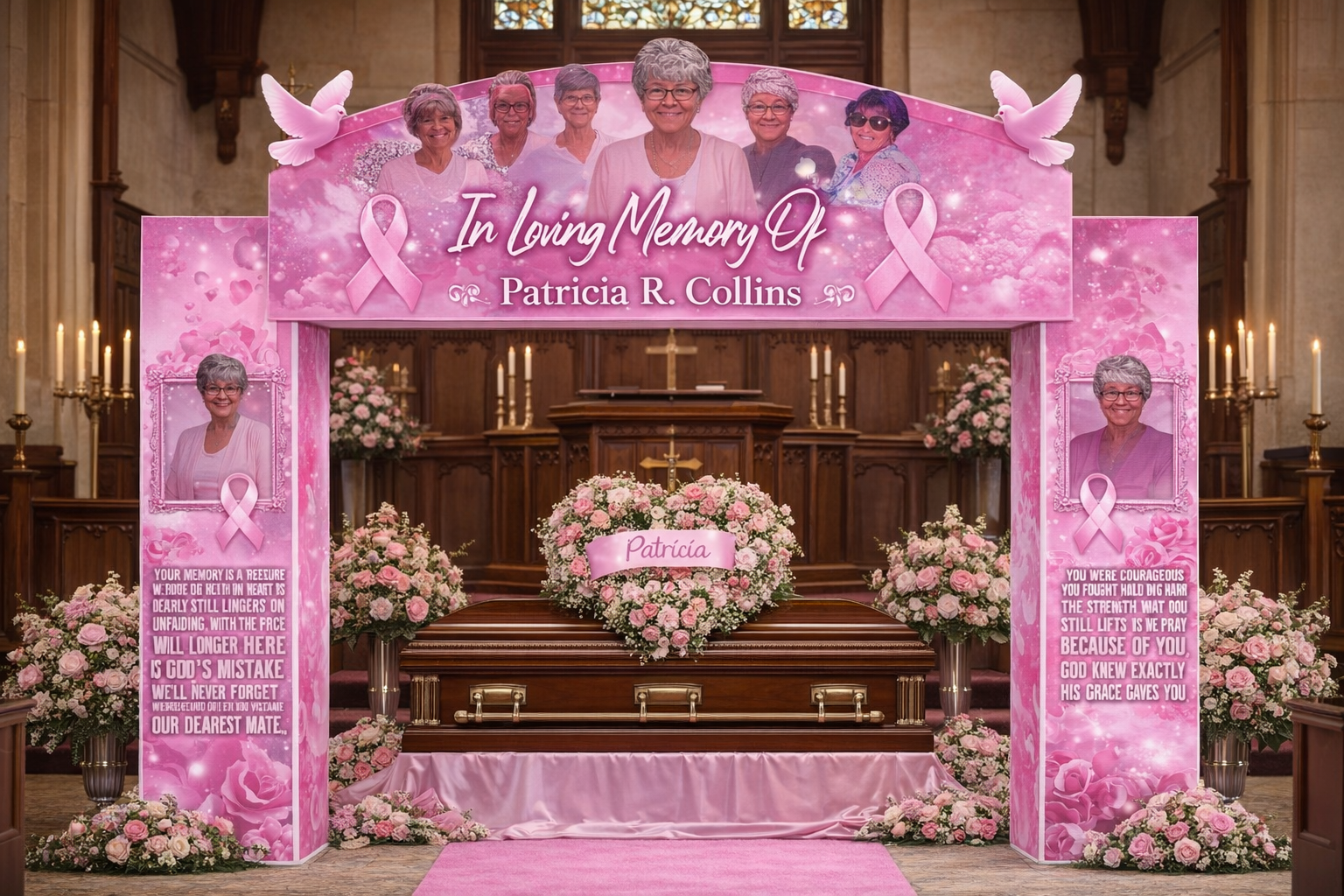 Custom Memorial Archway | Entryway Backdrop