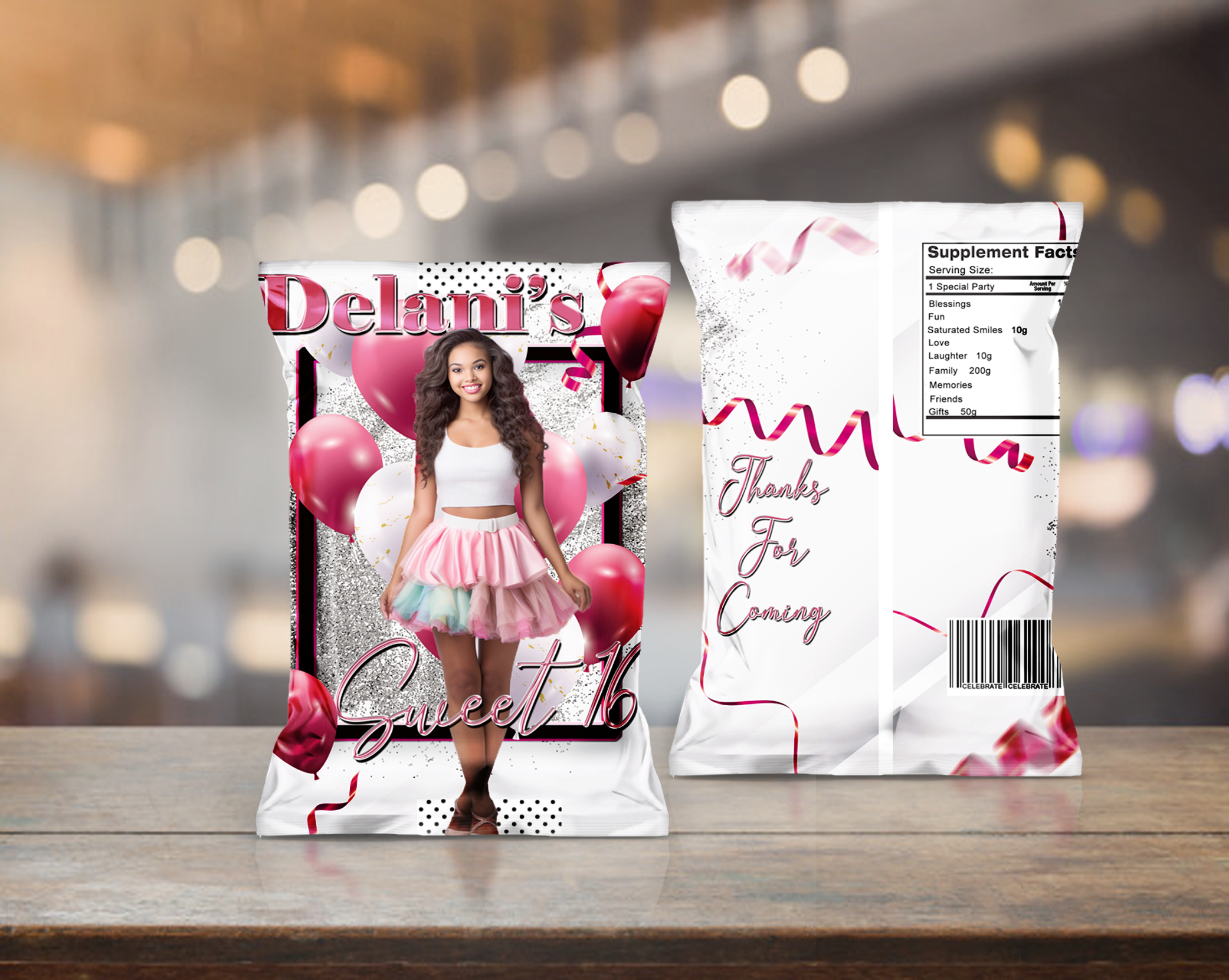 Custom Snacks and Drink Labels – Personalized Party Favor | Pick Your Snack!