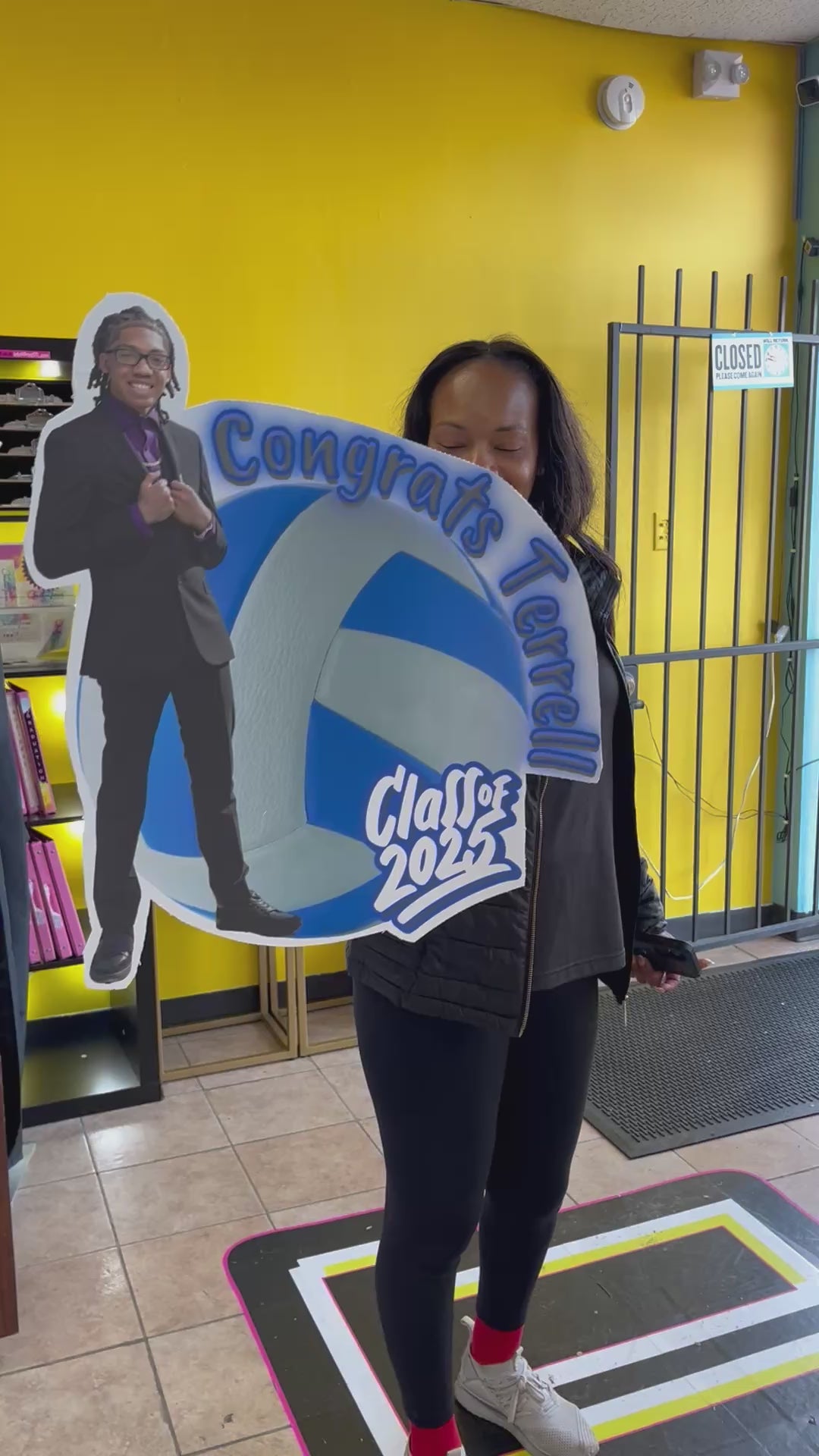 3pc Custom Graduation Photo 18" Fans Personalized Grad Fans – With Photo, Name & Optional Noisemaker