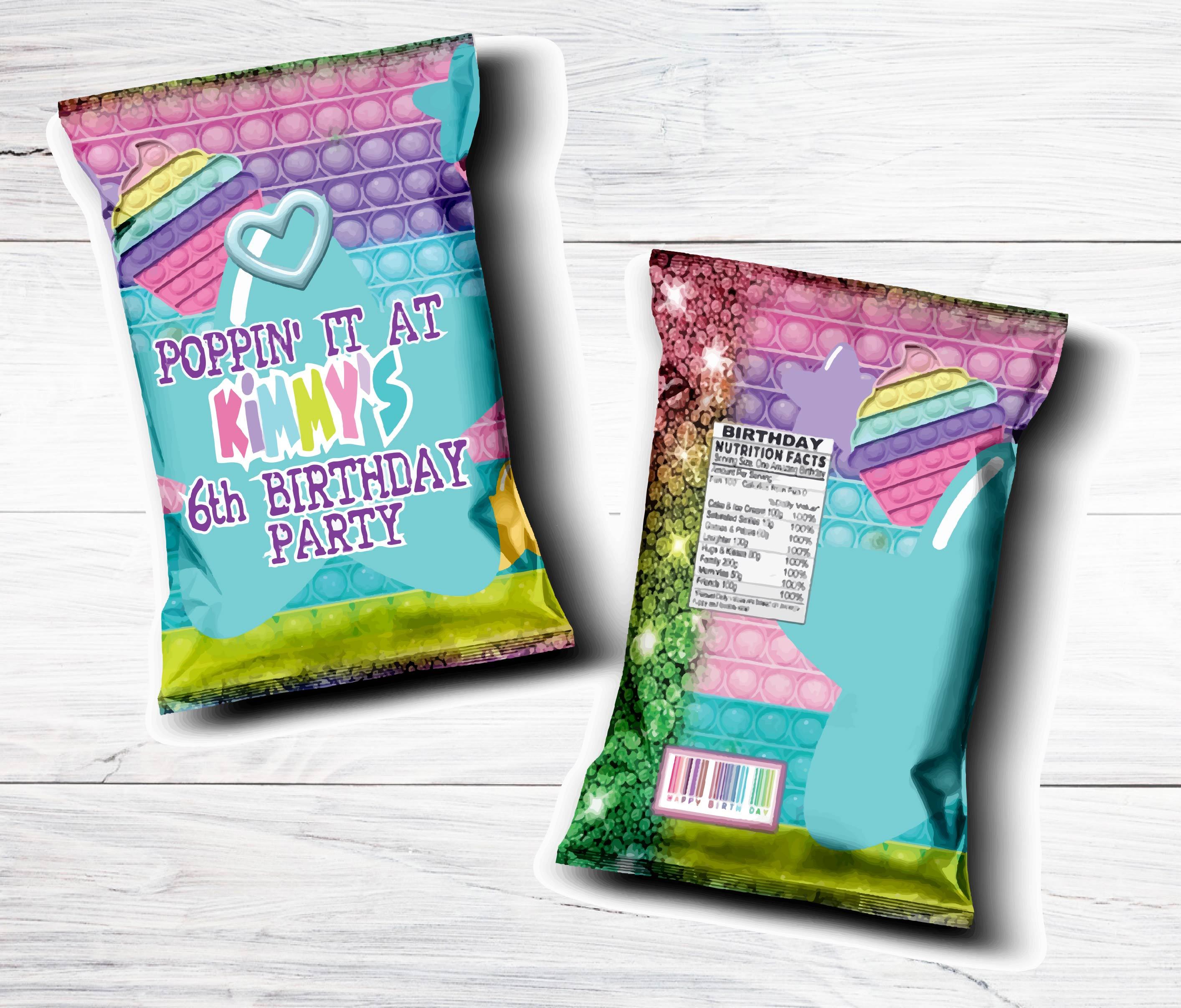 Custom Snacks and Drink Labels – Personalized Party Favor | Pick Your Snack!