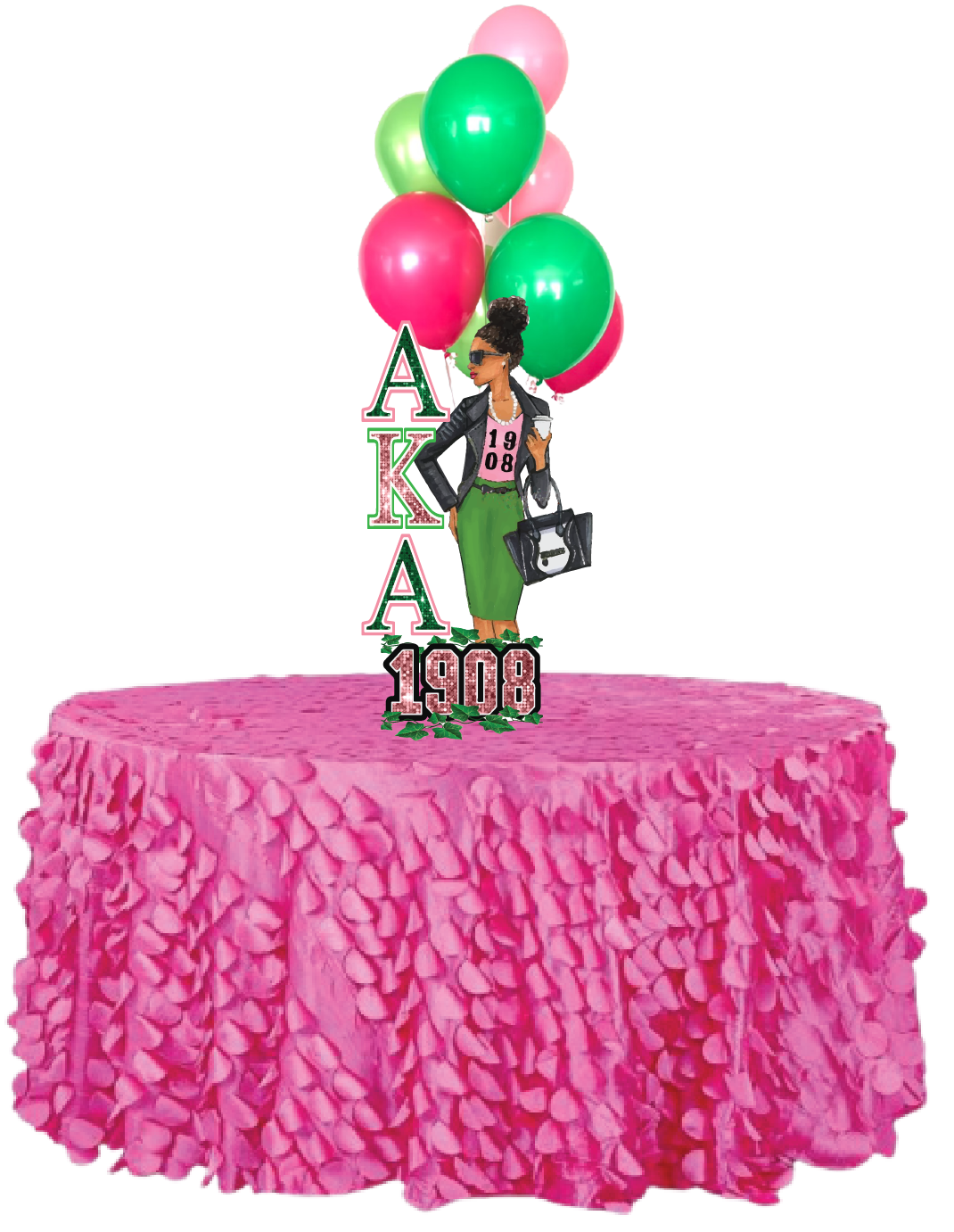 AKA Pretty Girl Oversized Props Cutout