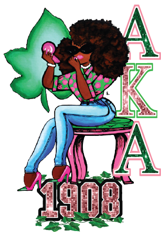 AKA Pretty Girl Oversized Props Cutout