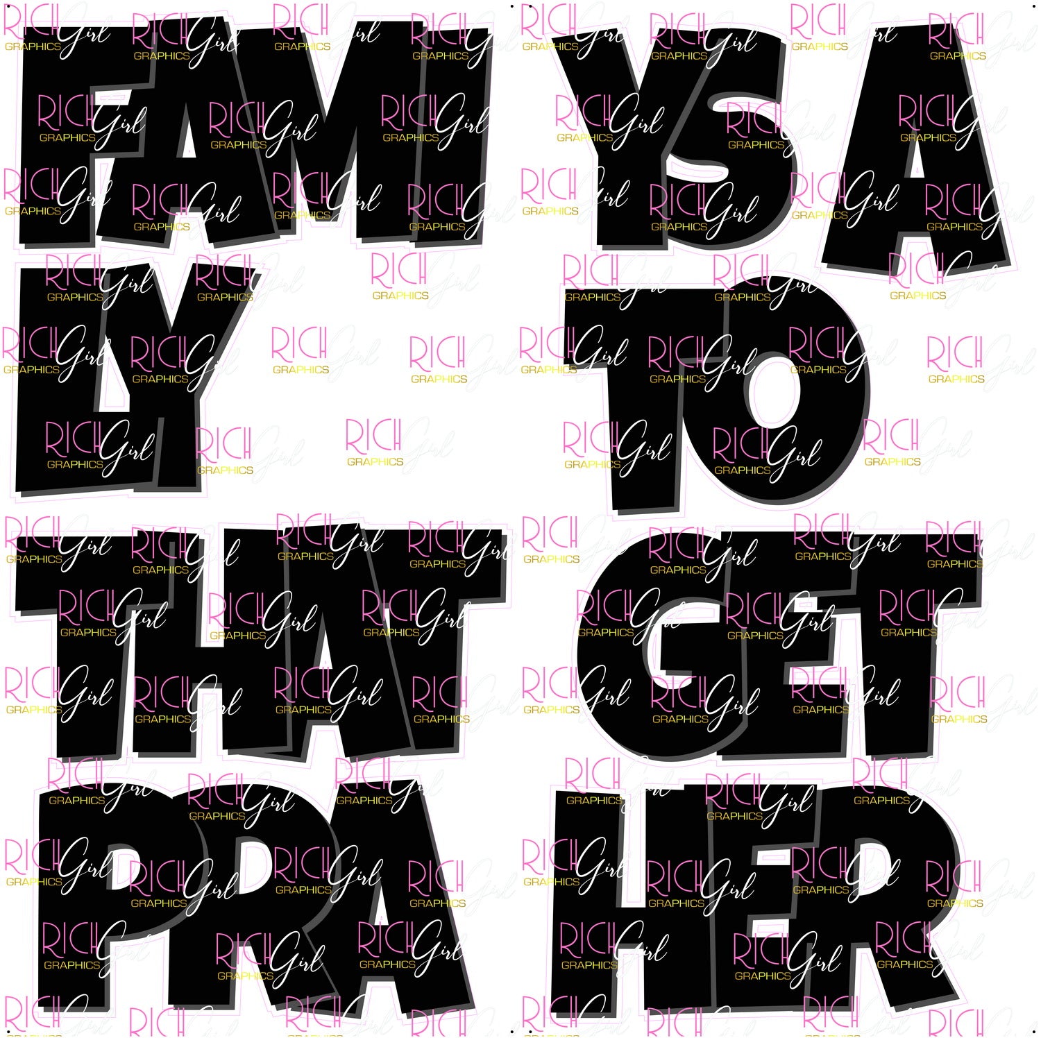 EZ Set Family That Prays Together Yard Card
