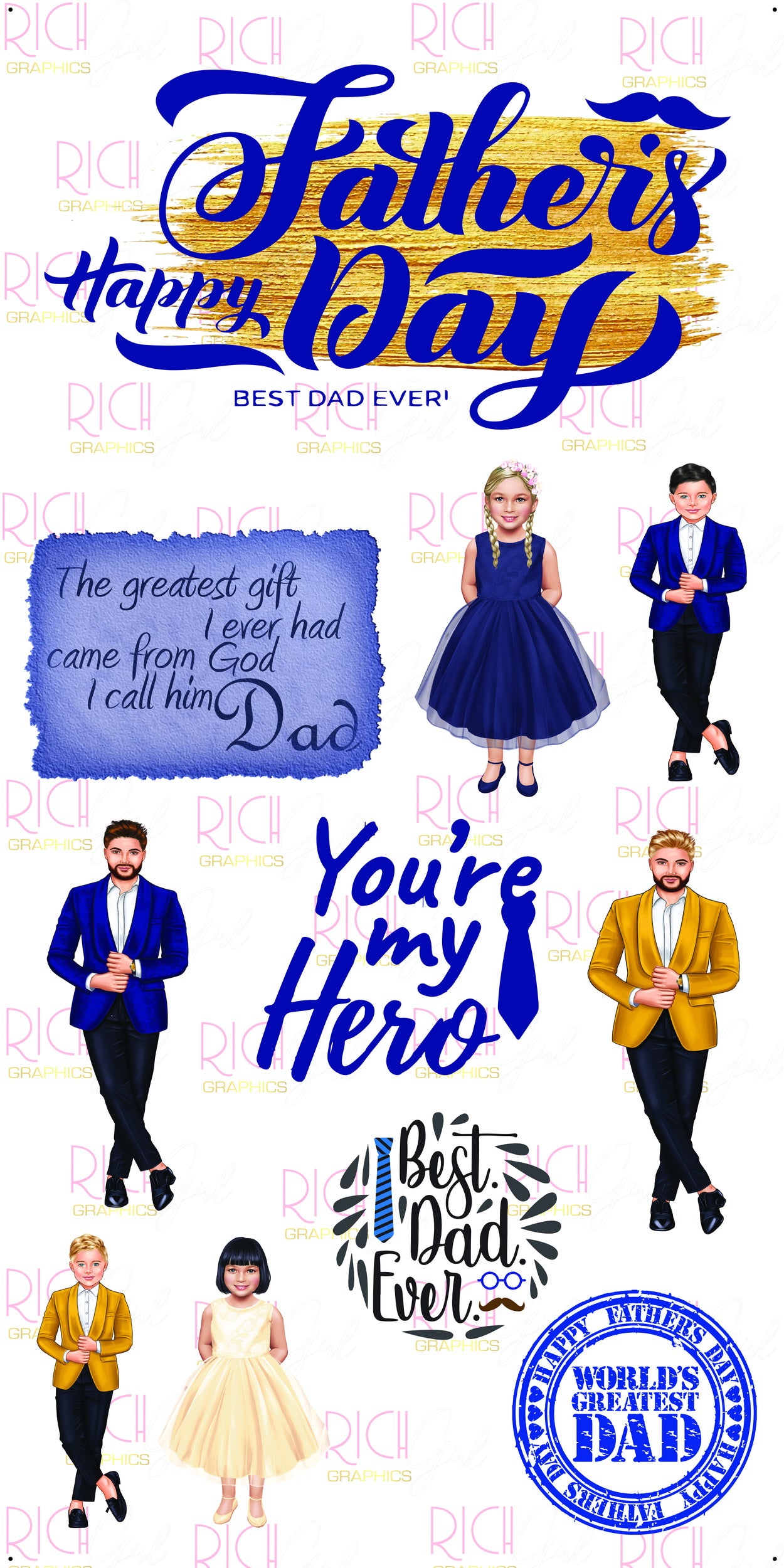 Best Dad Ever Yard Card