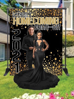 Homecoming Send-Off Backdrop - Available In Any Color Combination