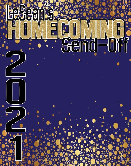Homecoming Send-Off Backdrop - Available In Any Color Combination