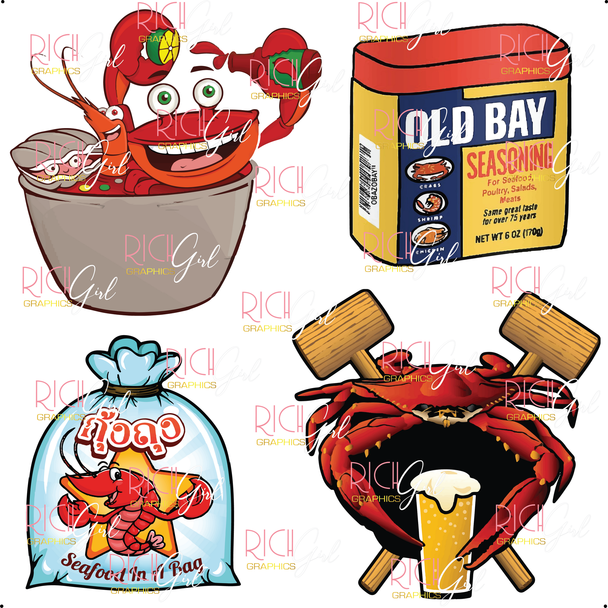 Crab Boil Yard Card