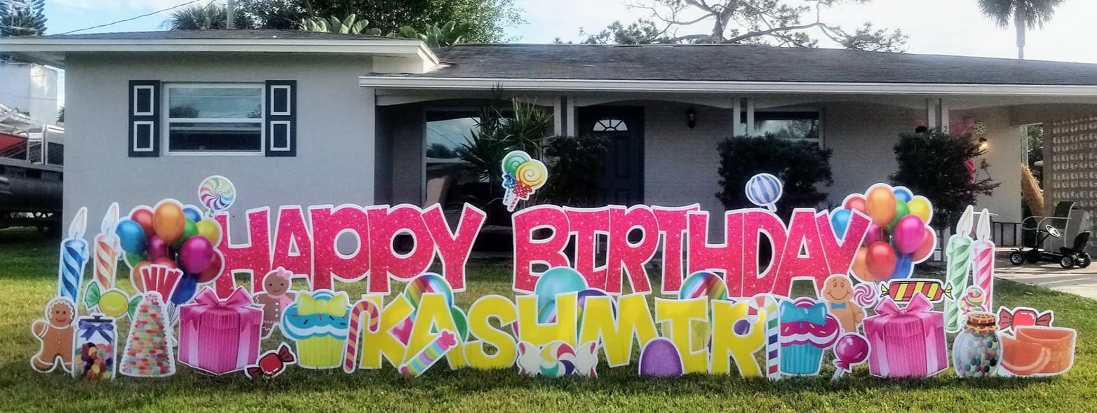 Candy Lane Yard Card