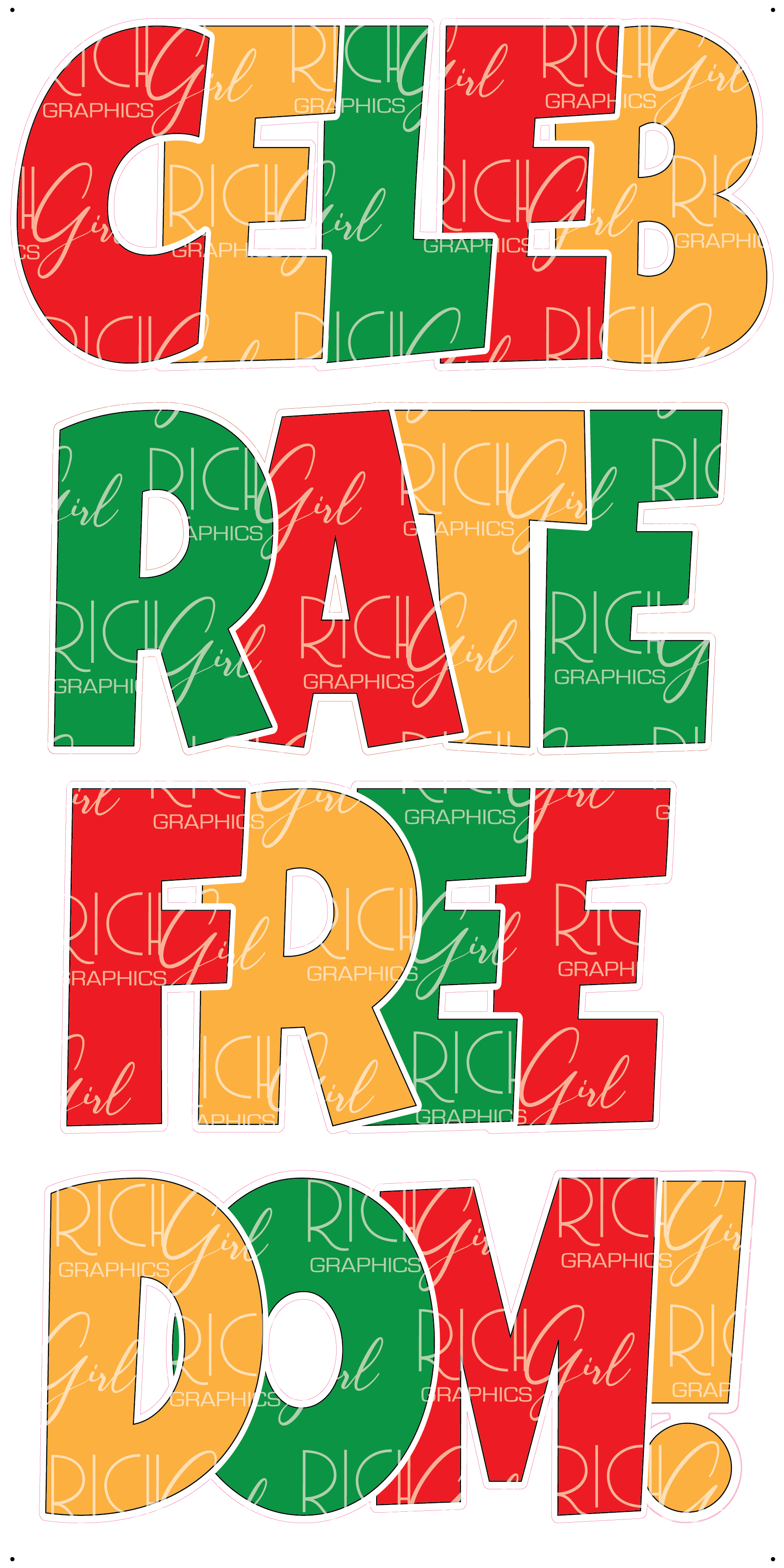 EZ - Set Celebrate Freedom Yard Card