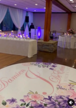 Custom Floor Wrap Decal – Personalized Slip-Resistant Event Decor