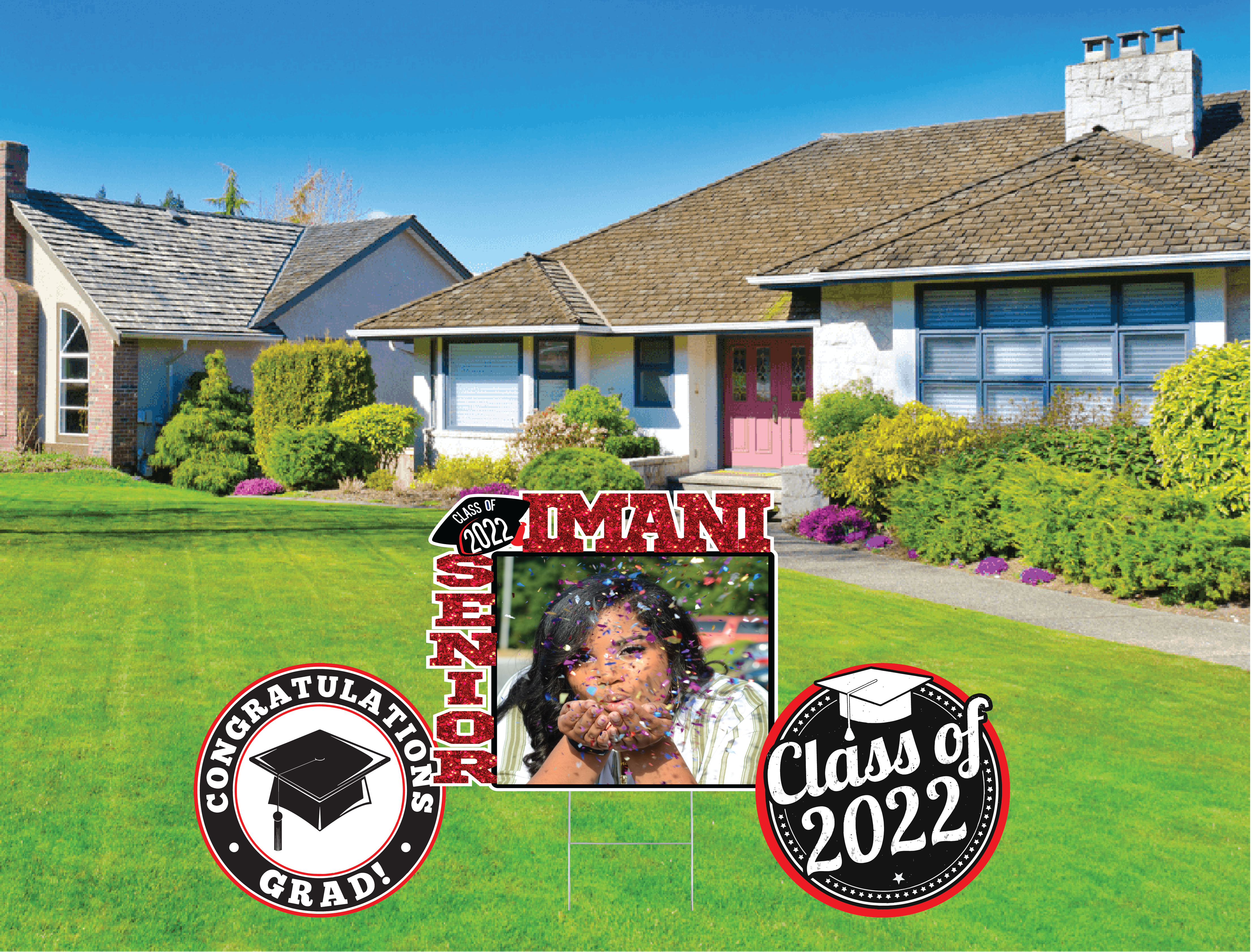 Graduation Name Frame Set