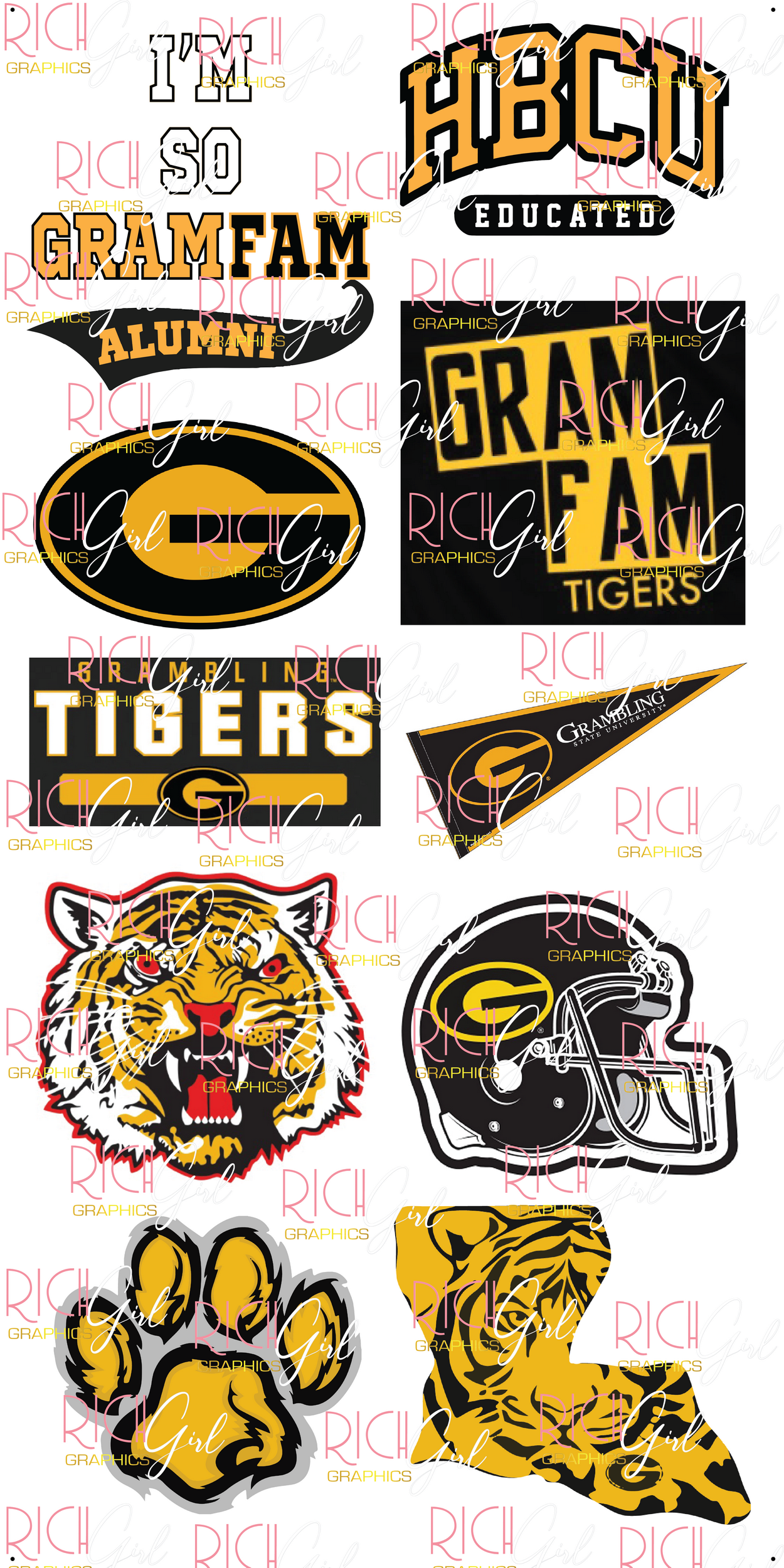 Grambling State University Yard Card